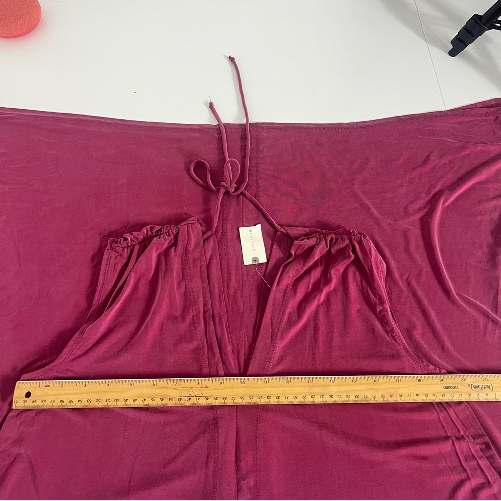 Eri + Ali Anthropologie Brielle Tunic Midi Sleeveless Wine Fuchsia Size S NWT - Picture 7 of 10